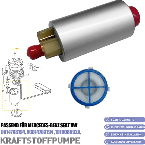 Kraftstoffpumpe pumpe passend - kraftstoffpumpe,